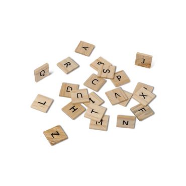 Lettres de l'alphabet façon scrabble en bois Lettres de l'alphabet façon scrabble en bois