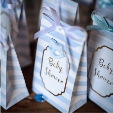 Sachet de 10 Pochettes Baby Shower - Bleu