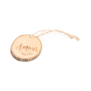 Sachet de 4 Rondins "Amour" avec Ficelle Sachet de 4 Rondins "Amour" avec Ficelle