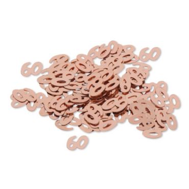 Sachet de confettis de table d'anniversaire "60 ans" - Rose gold Sachet de confettis de table d'anniversaire "60 ans" - Rose gold