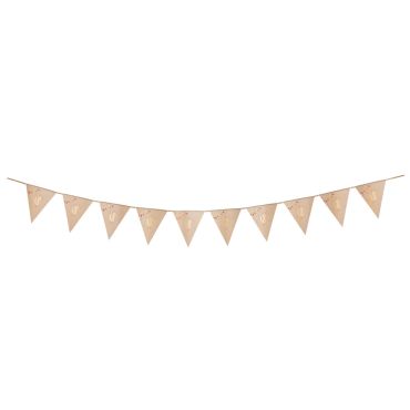 Guirlande anniversaire à fanions multicolores et dorure âge au choix | jourdefete.com Guirlande anniversaire à fanions multicolores et dorure âge au choix | jourdefete.com
