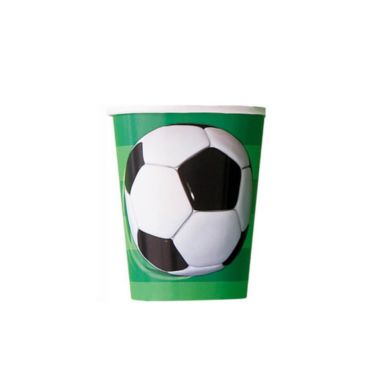 8 gobelets en carton recyclable - football 8 gobelets en carton recyclable - football