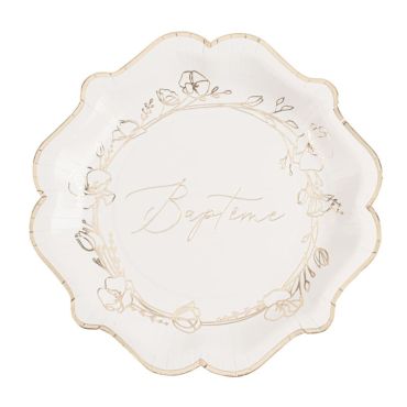 De magnifiques assiettes de couleur blanc crème et or avec la collection Baptême Crème et Or | jourdefete.com De magnifiques assiettes de couleur blanc crème et or avec la collection Baptême Crème et Or | jourdefete.com