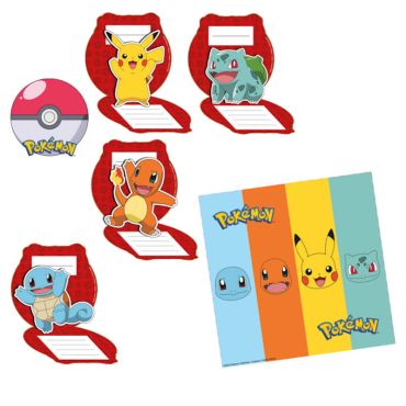 Un lot de 8 cartes d'invitation à l'effigie des Pokémons pour l'anniversaire de votre enfant | jourdefete.com Un lot de 8 cartes d'invitation à l'effigie des Pokémons pour l'anniversaire de votre enfant | jourdefete.com