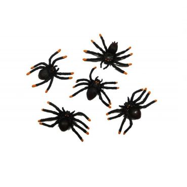 6 Araignées en Plastique - Décoration de Table Halloween 6 Araignées en Plastique - Décoration de Table Halloween