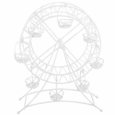 Grande Roue en Métal Blanc Grande Roue en Métal Blanc