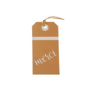 12 Etiquettes "Merci" - Naturel 12 Etiquettes "Merci" - Naturel