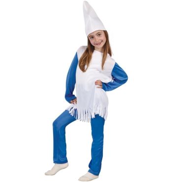 Costume Schtroumpf Fille - Taille au Choix Costume Schtroumpf Fille - Taille au Choix