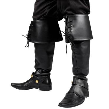 Couvre-bottes avec lacets - Noir Couvre-bottes avec lacets - Noir