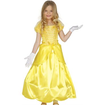 Déguisement Princesse Jaune Fille - Taille au Choix