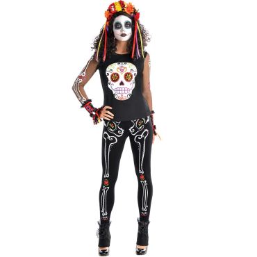 Leggings Day Of The Dead Femme - Taille Unique Leggings Day Of The Dead Femme - Taille Unique