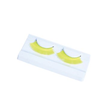 Faux cils fluo - Jaune