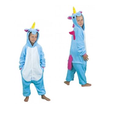Kigurumi Licorne Bleue Enfant - Taille au Choix Kigurumi Licorne Bleue Enfant - Taille au Choix