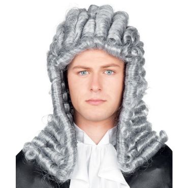Perruque Homme de Juge Grise Perruque Homme de Juge Grise