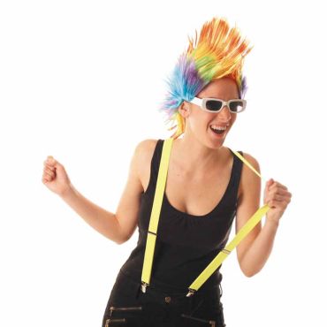 Bretelles Fluo - Jaune - Adulte