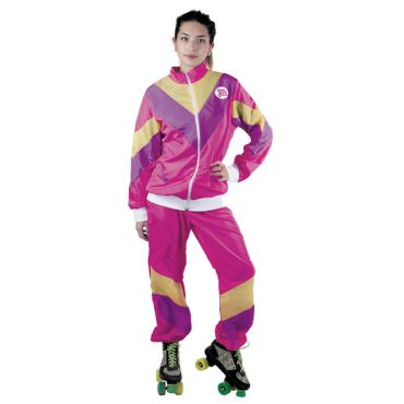 Déguisement Jogging Années 80 Rose Femme - Taille Unique Déguisement Jogging Années 80 Rose Femme - Taille Unique