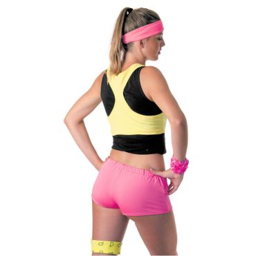 Mini Short Fluo Rose Femme - Taille Unique Mini Short Fluo Rose Femme - Taille Unique