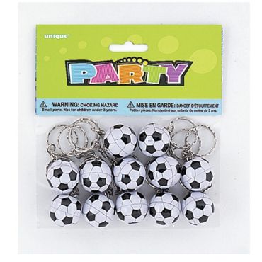 12 Porte-clés Ballons de Football 12 Porte-clés Ballons de Football