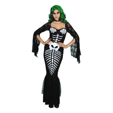 Déguisement Femme - Sirène Squelette - Taille Unique
