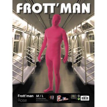 Déguisement Frott'Man Rose Adulte - Taille Unique Déguisement Frott'Man Rose Adulte - Taille Unique