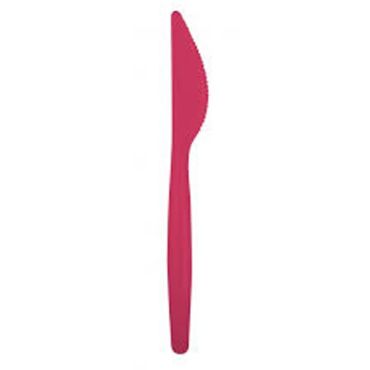 Pack de 20 Couteaux en Plastique - Corail Pack de 20 Couteaux en Plastique - Corail