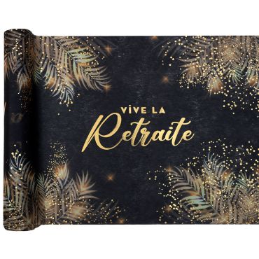 Chemin de table Vive la Retraite pour décoration de fête | jourdefete.com Chemin de table Vive la Retraite pour décoration de fête | jourdefete.com