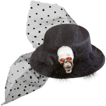Chapeau Pince Gothique et Crâne Chapeau Pince Gothique et Crâne