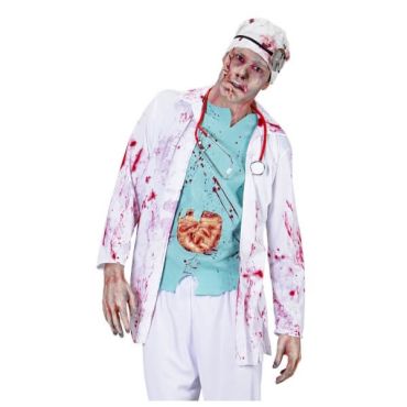 Déguisement de chirurgien zombie - Taille M/L Déguisement de chirurgien zombie - Taille M/L