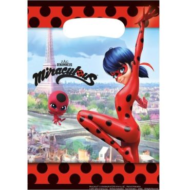 8 Sachets à Confiserie "Miraculous Ladybug" 8 Sachets à Confiserie "Miraculous Ladybug"