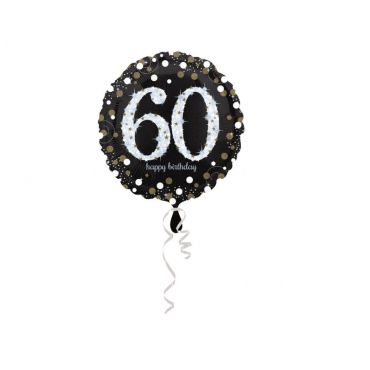 Ballon Hélium - "Happy Birthday 60" Argent Ballon Hélium - "Happy Birthday 60" Argent