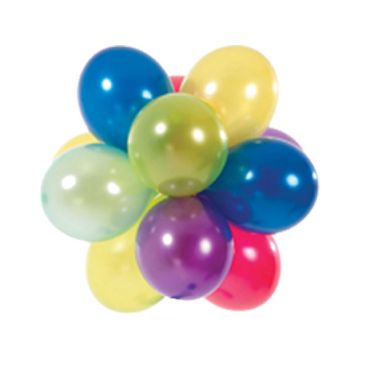 20 Ballons de Baudruche Coloris Assortis 20 Ballons de Baudruche Coloris Assortis