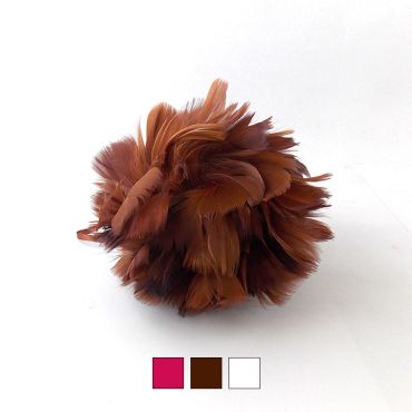 Boule en plumes - Coloris au choix Boule en plumes - Coloris au choix
