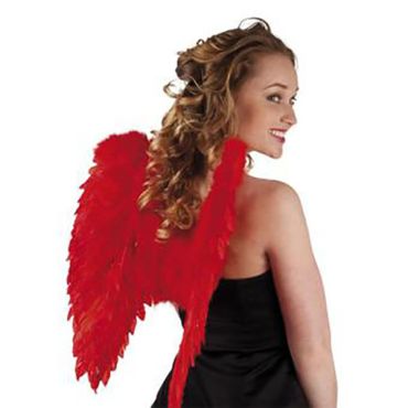 Accessoire ailes d'ange rouges pliables Accessoire ailes d'ange rouges pliables