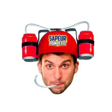 Casque Anti Soif - Sapeur Pompette - rouge | jourdefete.com Casque Anti Soif - Sapeur Pompette - rouge | jourdefete.com