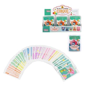 Jeu des 7 familles thème cirque Jeu des 7 familles thème cirque