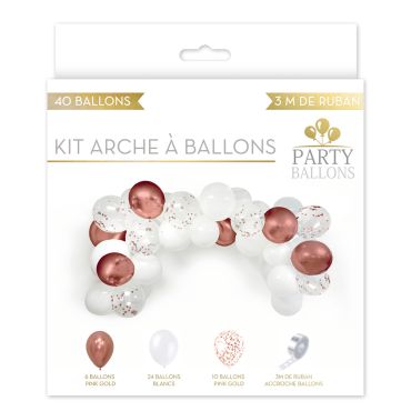 Kit arche à ballons Rose Gold pour décoration chic | jourdefete.com Kit arche à ballons Rose Gold pour décoration chic | jourdefete.com