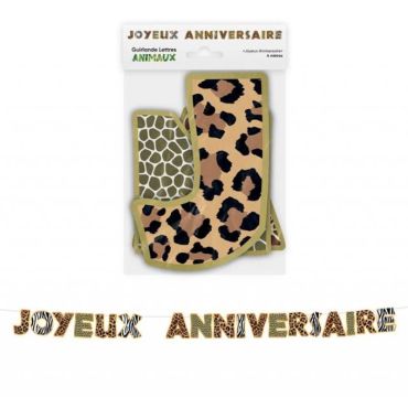 Une guirlande idéale pour souhaiter un joyeux anniversaire à un enfant fan des animaux | jourdefete.com Une guirlande idéale pour souhaiter un joyeux anniversaire à un enfant fan des animaux | jourdefete.com