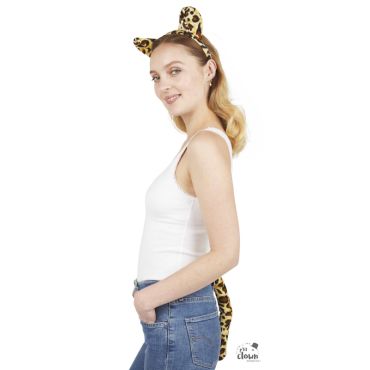 Set léopard 2 pièces avec serre-tête et queue | jourdefete.com Set léopard 2 pièces avec serre-tête et queue | jourdefete.com