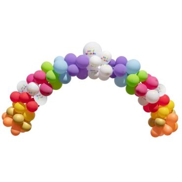 Arche de 50 ballons multicolore - Joyeux Anniversaire | jourdefete.com Arche de 50 ballons multicolore - Joyeux Anniversaire | jourdefete.com