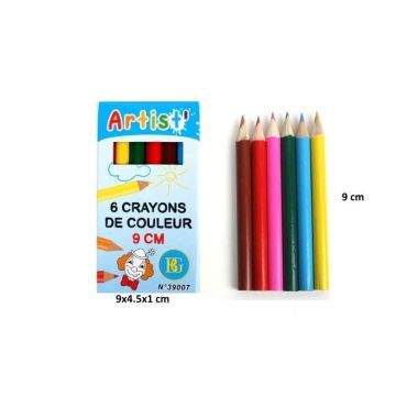 6 crayons de couleur 9 cm | jourdefete.com 6 crayons de couleur 9 cm | jourdefete.com