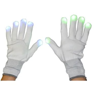 paire de gants blancs avec LED | jourdefete.com paire de gants blancs avec LED | jourdefete.com