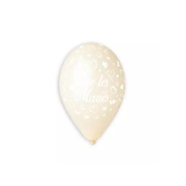 10 Ballons vive les mariés couleur ivoire | jourdefete.com 10 Ballons vive les mariés couleur ivoire | jourdefete.com