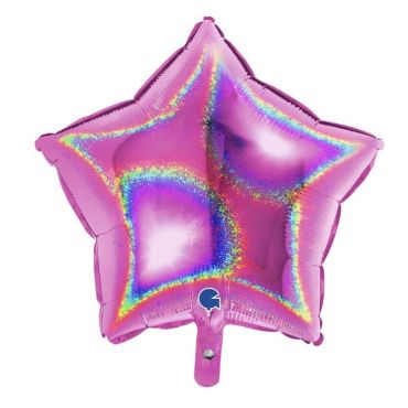 ballon en aluminium étoile holographique fuchsia de 45 cm | jourdefete.com ballon en aluminium étoile holographique fuchsia de 45 cm | jourdefete.com