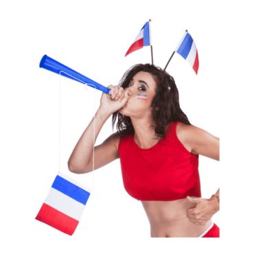trompe de supporters avec drapeau francais | jourdefete.com trompe de supporters avec drapeau francais | jourdefete.com