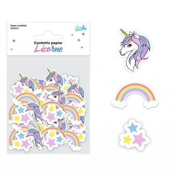Des confettis en papier pour une splendide décoration de table lors de l'anniversaire licorne de votre enfant | jourdefete.com Des confettis en papier pour une splendide décoration de table lors de l'anniversaire licorne de votre enfant | jourdefete.com
