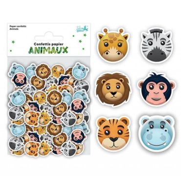 Des confettis en papier pour une splendide décoration de table lors de l'anniversaire animaux de votre enfant | jourdefete.com Des confettis en papier pour une splendide décoration de table lors de l'anniversaire animaux de votre enfant | jourdefete.com