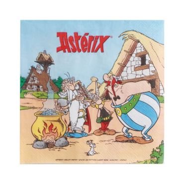 Serviettes en papier Astérix avec personnages pour décoration anniversaire enfant | jourdefete.com Serviettes en papier Astérix avec personnages pour décoration anniversaire enfant | jourdefete.com