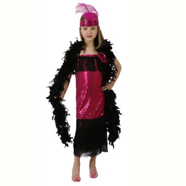 Déguisement Charleston Fuschia Fille Déguisement Charleston Fuschia Fille