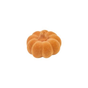 Citrouille décorative en résine effet velours orange pour décoration automnale | jourdefete.com Citrouille décorative en résine effet velours orange pour décoration automnale | jourdefete.com