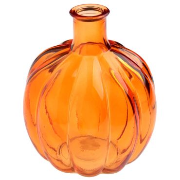 Vase citrouille en verre orange pour décoration d'automne | jourdefete.com Vase citrouille en verre orange pour décoration d'automne | jourdefete.com